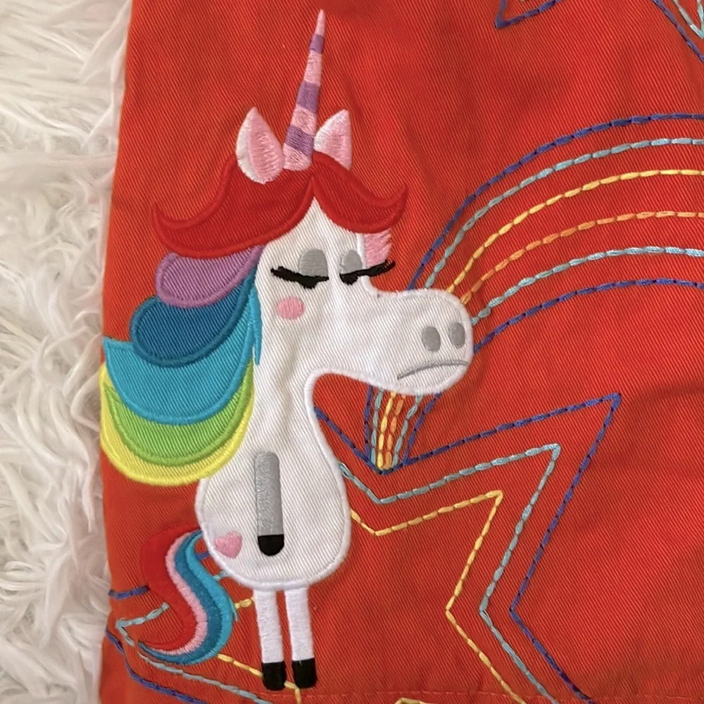 Authentic Disney In & Out Rainbow Unicorn Overall Dress